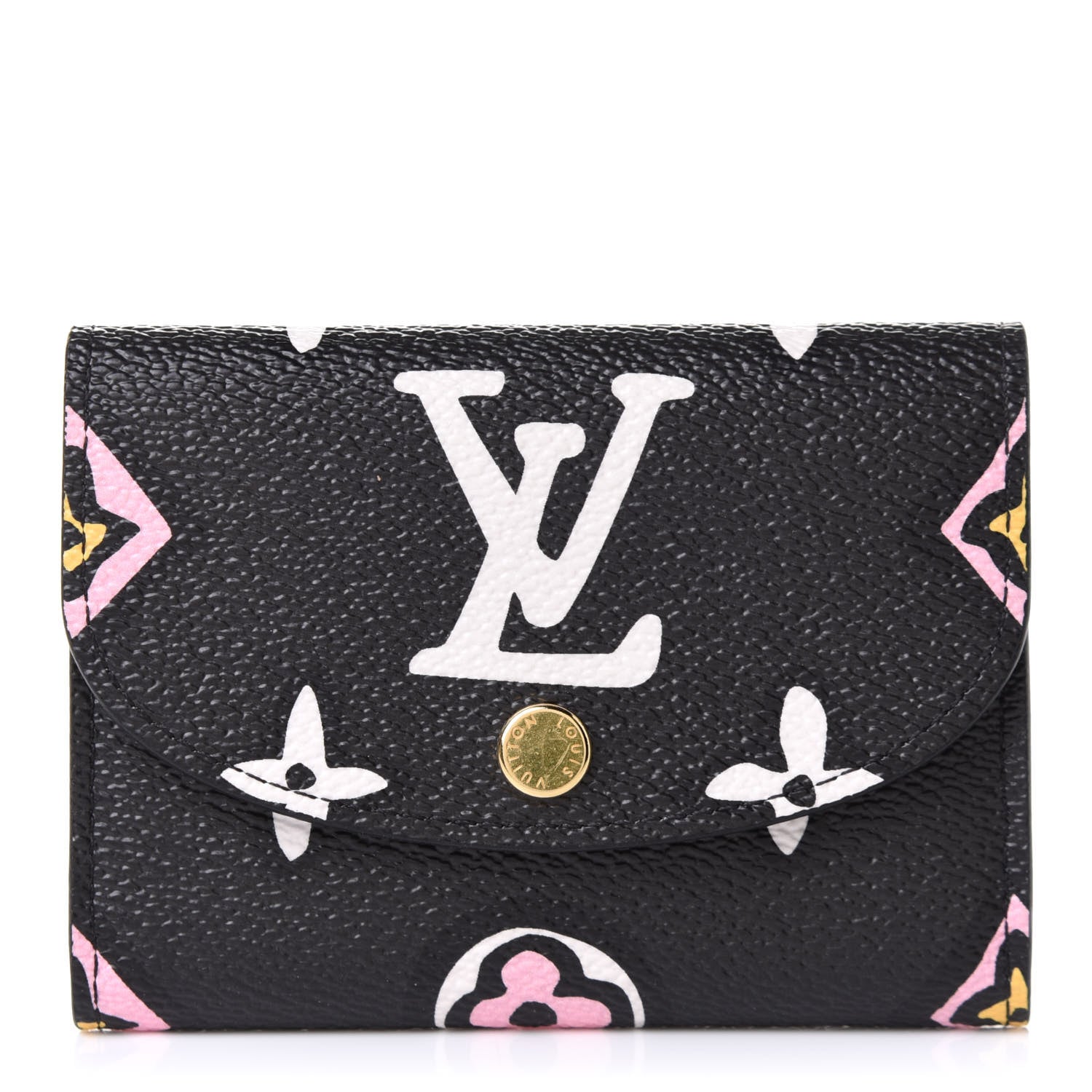 Louis Vuitton Monogram Giant Wild At Heart Rosalie Coin Purse Black 1 of 6