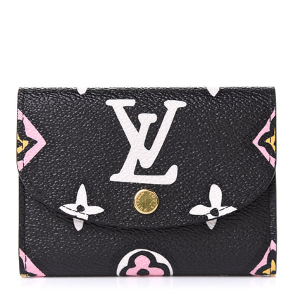 Louis Vuitton Monogram Giant Wild At Heart Rosalie Coin Purse Black 1 of 6
