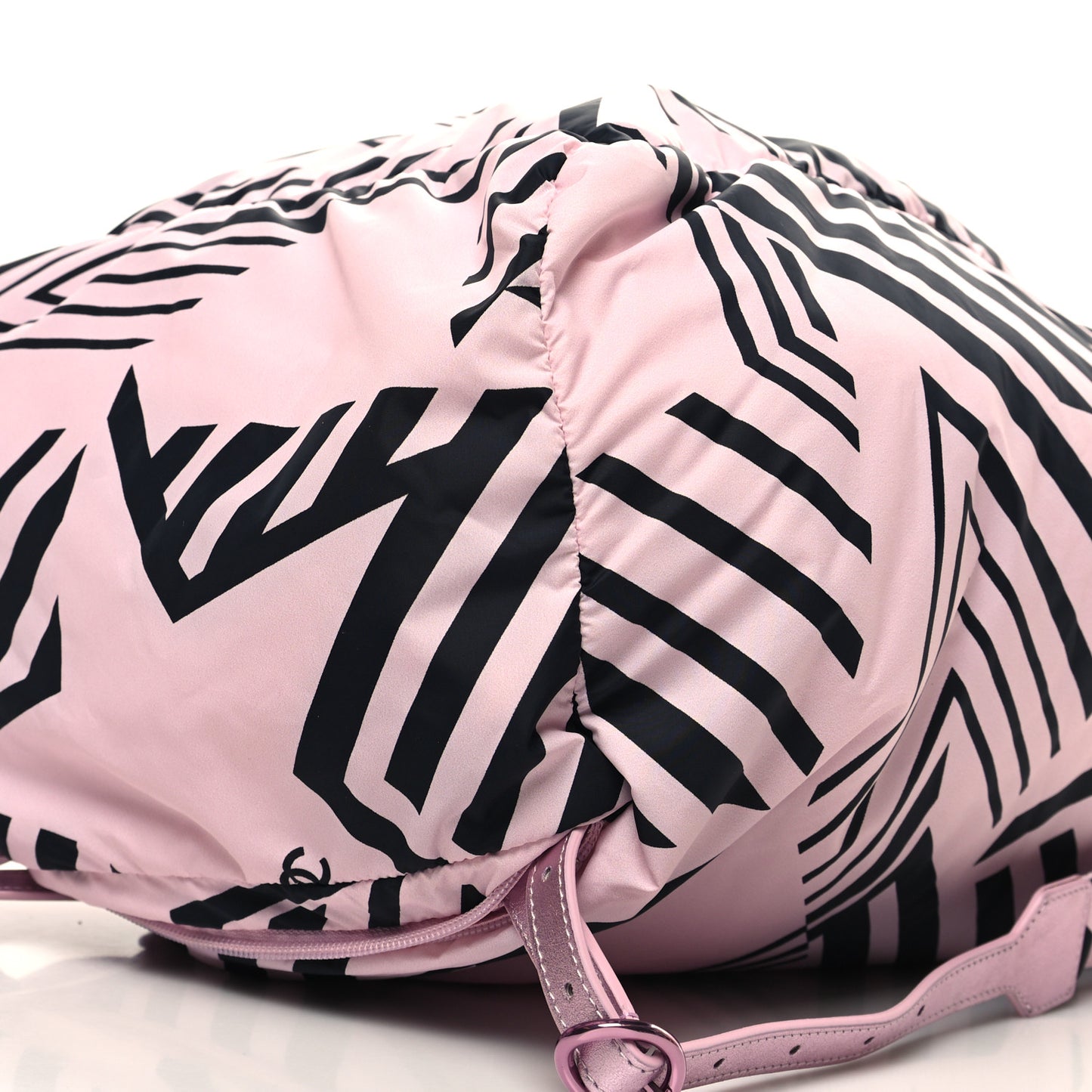 Nylon Coco Beach Backpack Pink Black