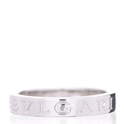 Bulgari 18K White Gold Diamond B.Zero1 Essential Band Ring 57 8 3 of 4