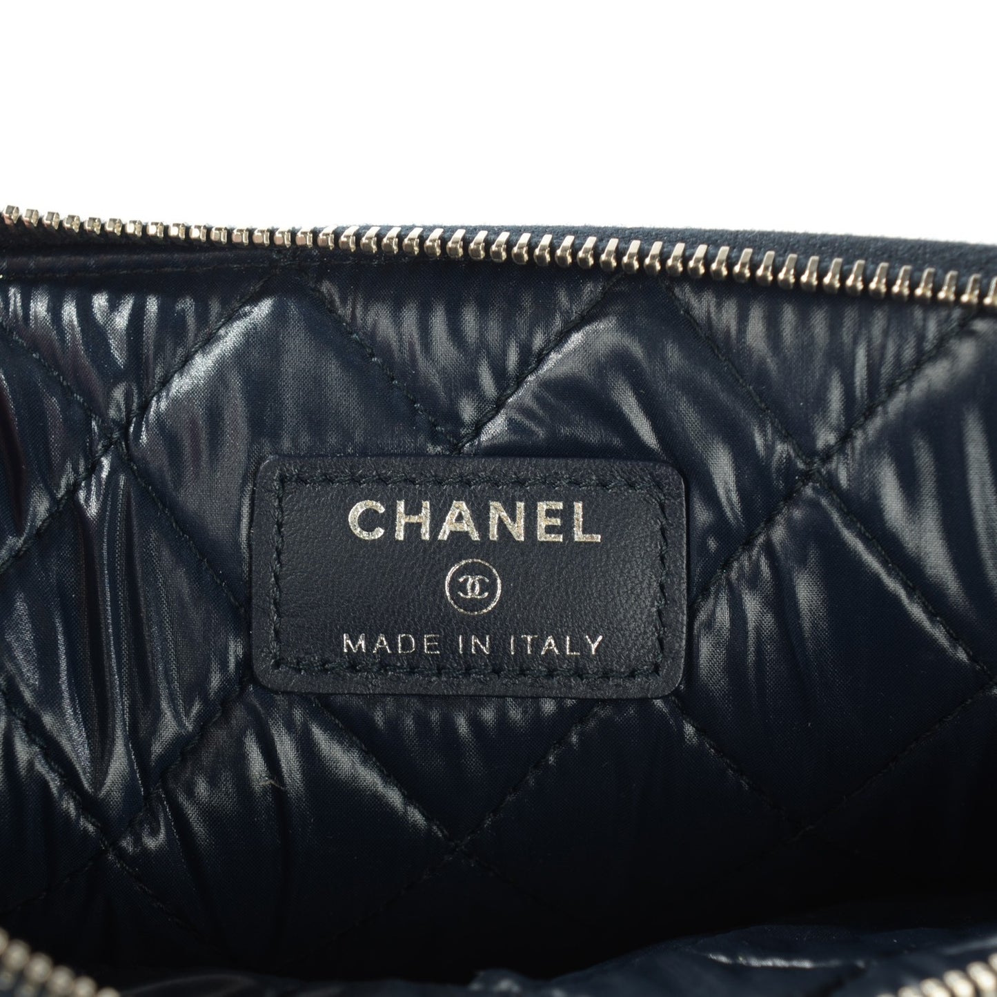 Denim Large Deauville Pouch Dark Blue