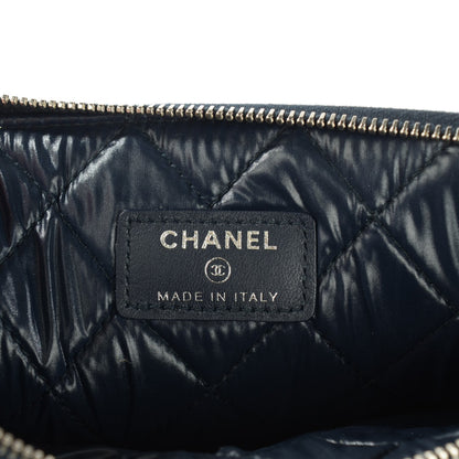 Chanel Denim Large Deauville Pouch Dark Blue 5 of 7