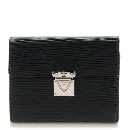 Louis Vuitton Epi Joey Wallet Black 1 of 7