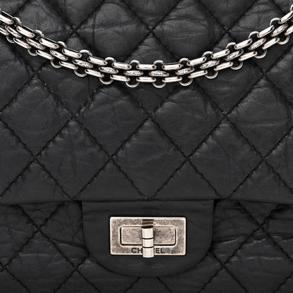 Chanel Aged Calfskin Quilted 2.55 Reissue 225 Flap Black 8 of 11