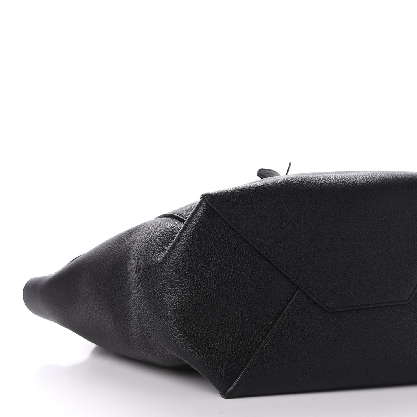 Soft Grained Calfskin Small Belt Cabas Phantom Black