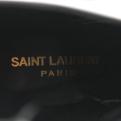 Saint Laurent Patent Vendome Buckle Ankle Booties 37 Black 8 of 9