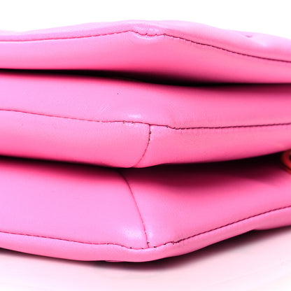Louis Vuitton Lambskin Embossed Monogram Vuittamins Pochette Coussin Rose Violet 10 of 10
