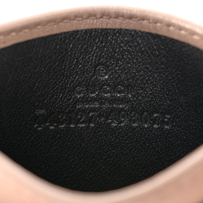 Gucci Calfskin Matelasse GG Marmont Card Holder Porcelain Rose 6 of 8