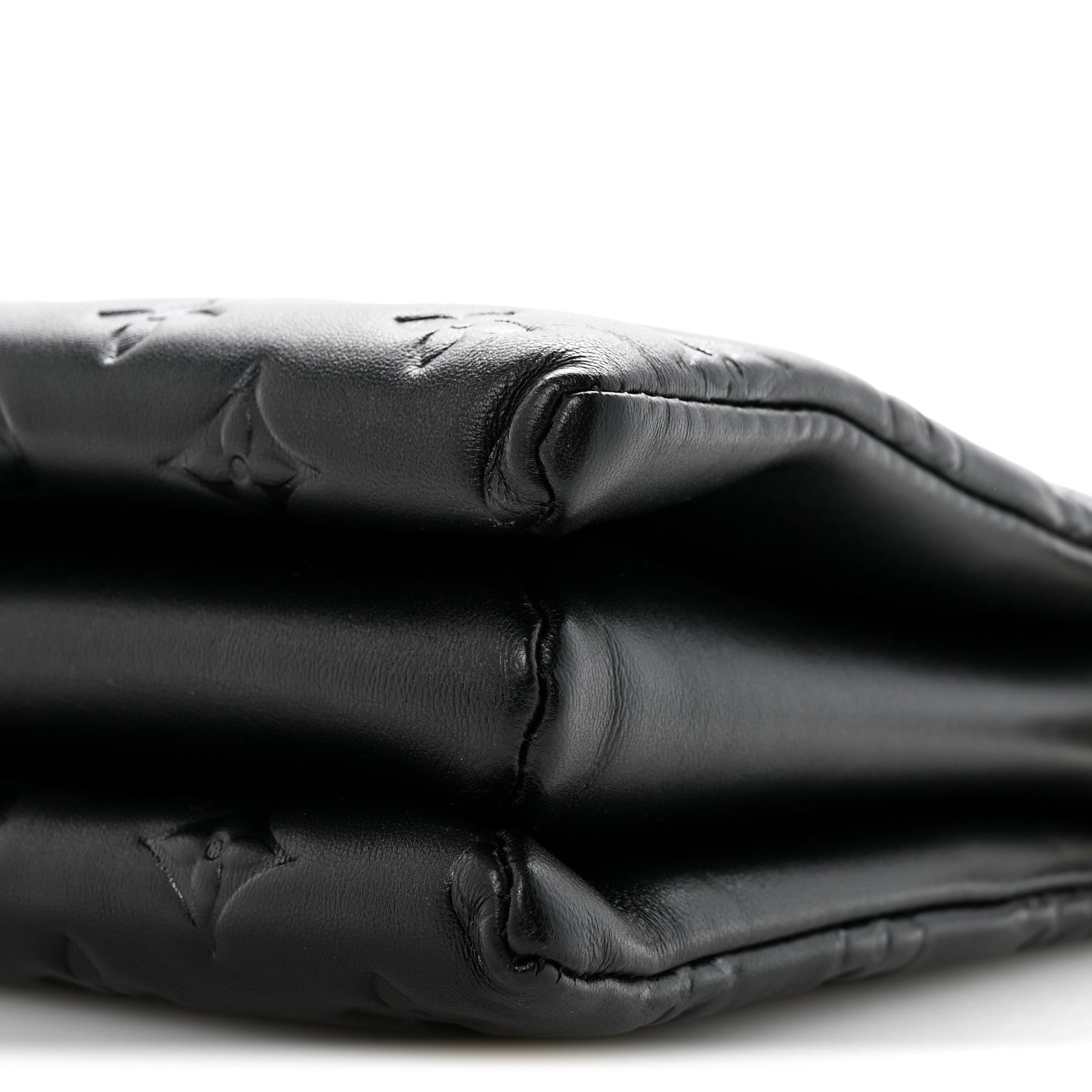 Louis Vuitton Lambskin Embossed Monogram Coussin PM Black 9 of 10