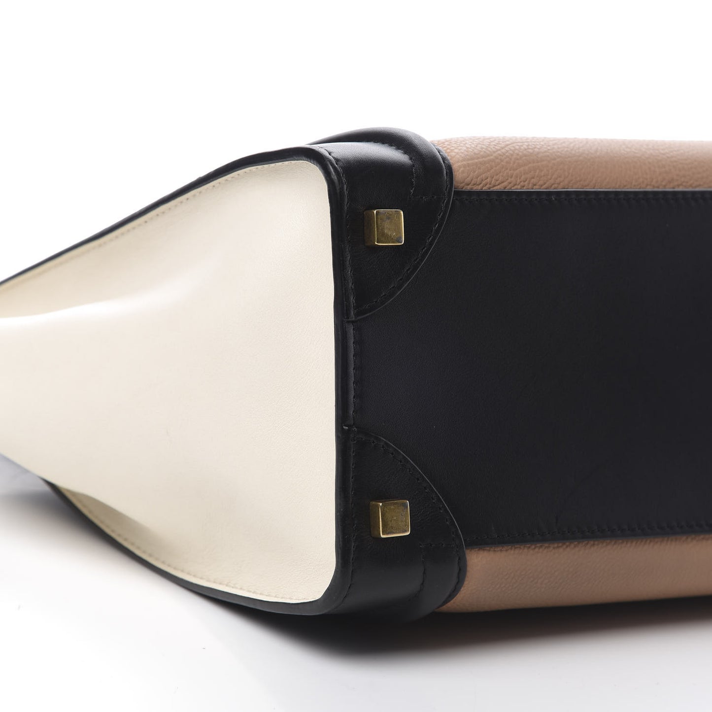 Elephant Calfskin Micro Tri-Color Luggage Black