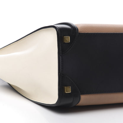 Celine Elephant Calfskin Micro Tri-Color Luggage Black 9 of 12