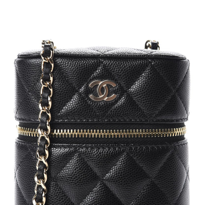 Chanel Caviar Quilted Phone Holder With Chain Black 10 of 10