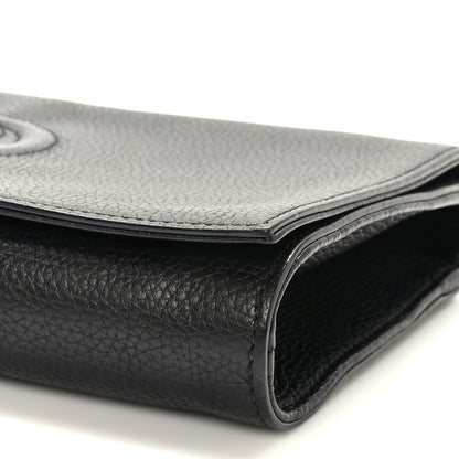 Gucci Pebbled Calfskin Medium Soho Clutch Black 9 of 9
