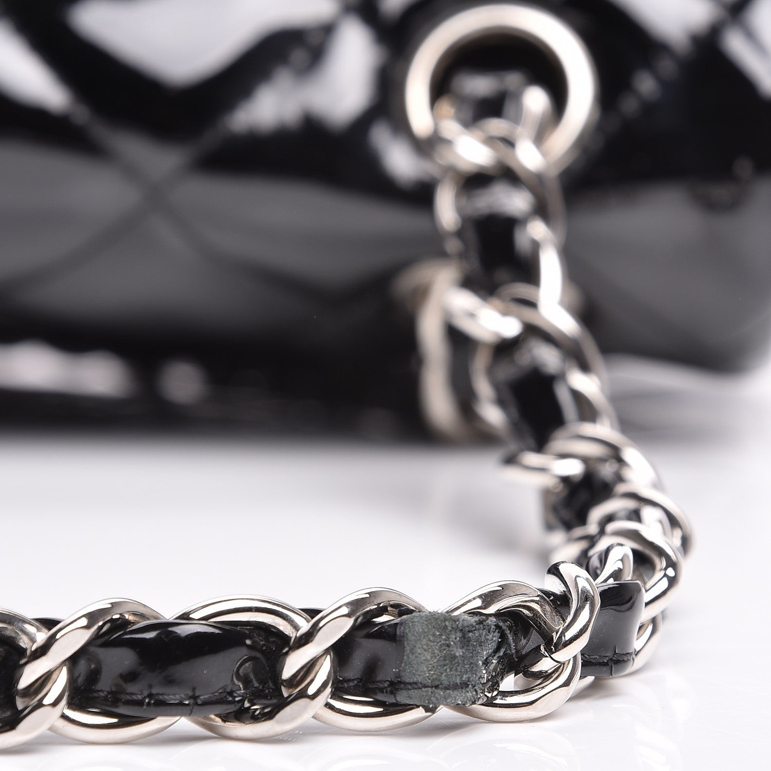 Chanel Patent Quilted Jumbo Double Flap Black 8 of 9
