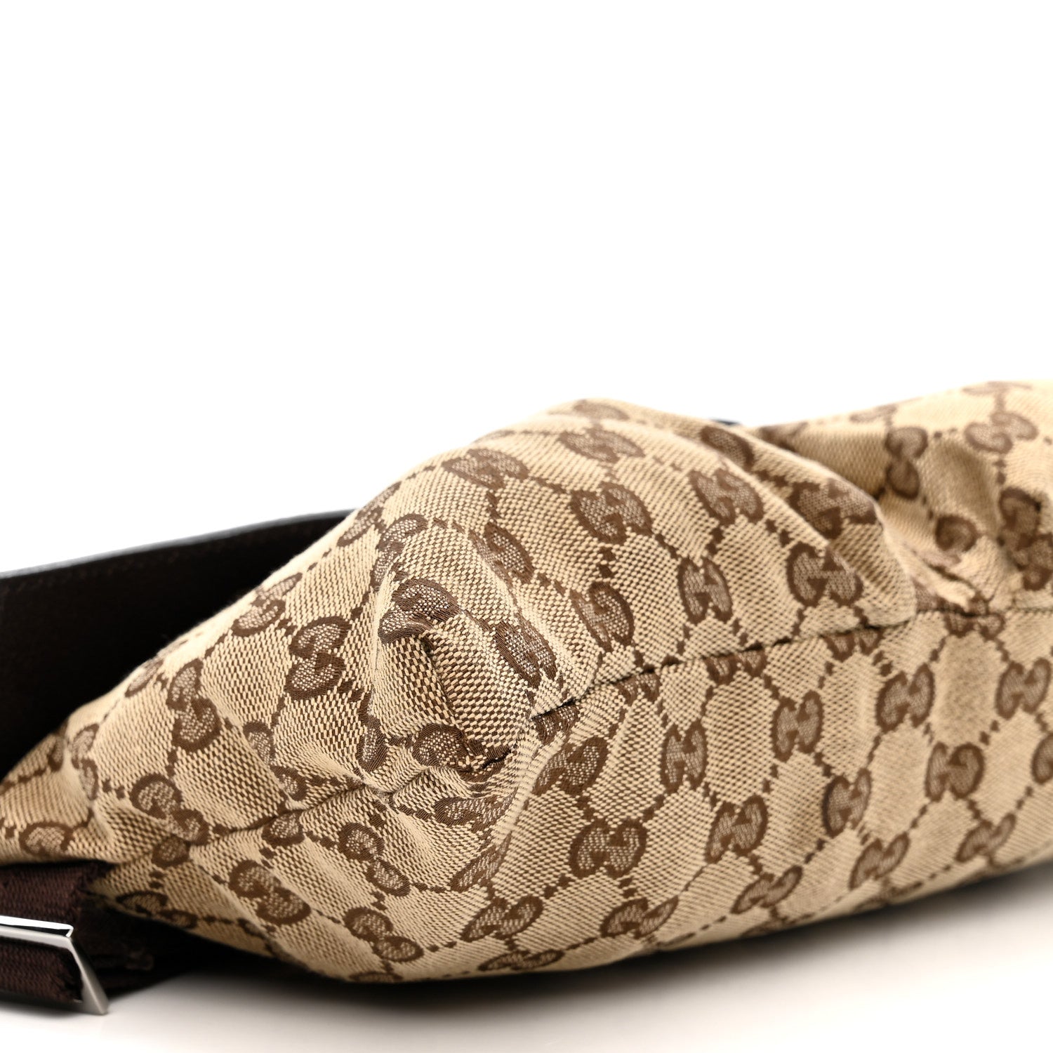 Gucci GG Monogram Double Pocket Belt Bag Dark Brown 8 of 11
