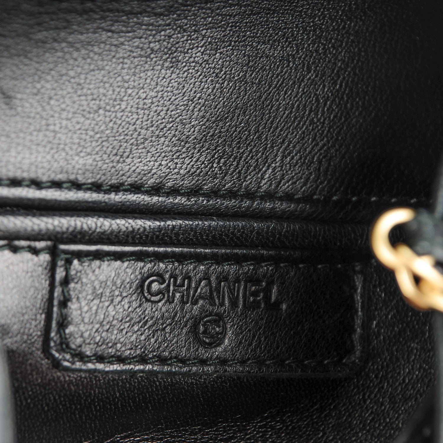 Chanel Ostrich Feather Beaded CC Evening Bag Black 6 of 8