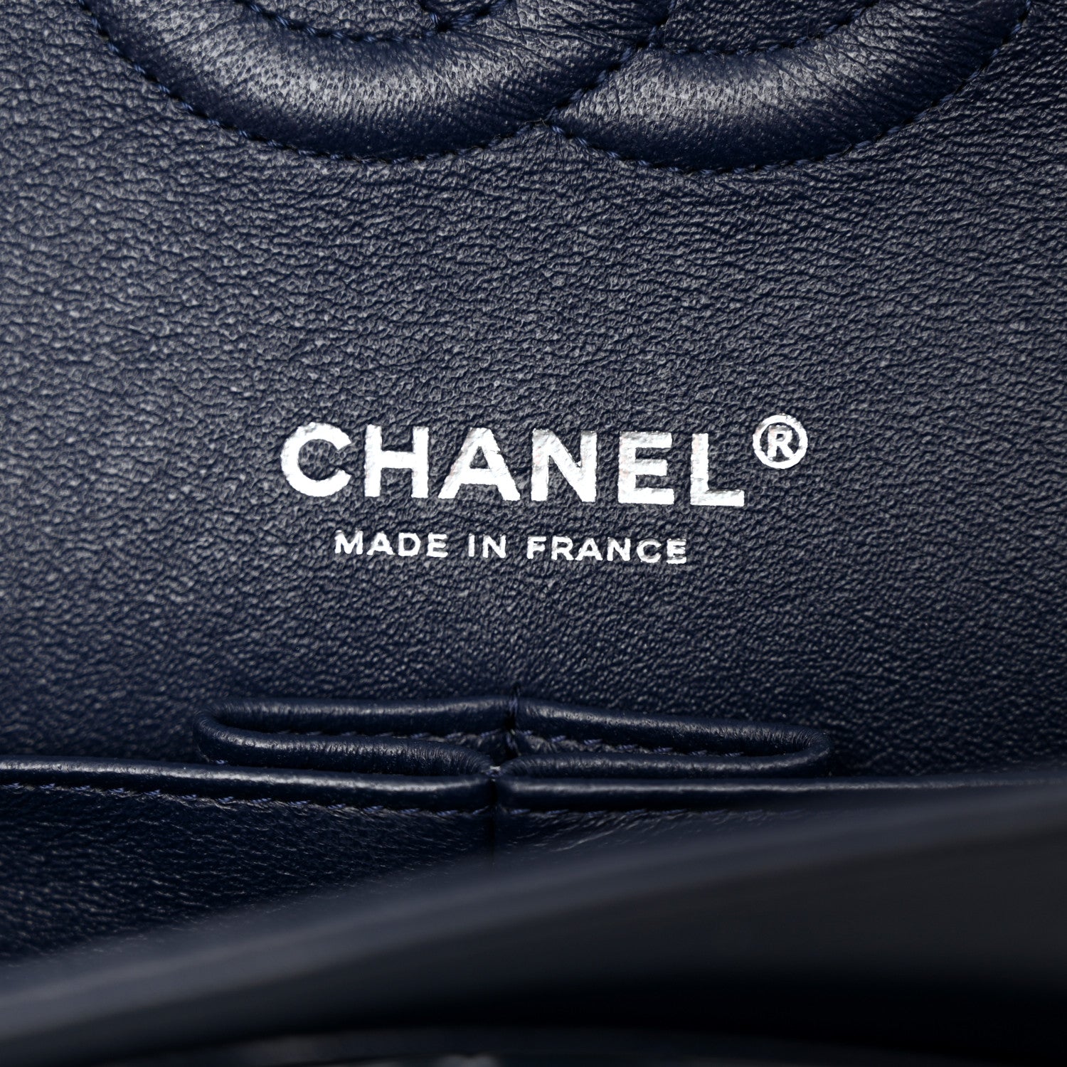 Chanel Patent Quilted Medium Double Flap Navy 6 of 10