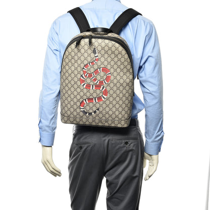 Gucci GG Supreme Monogram Kingsnake Dome Backpack 2 of 10
