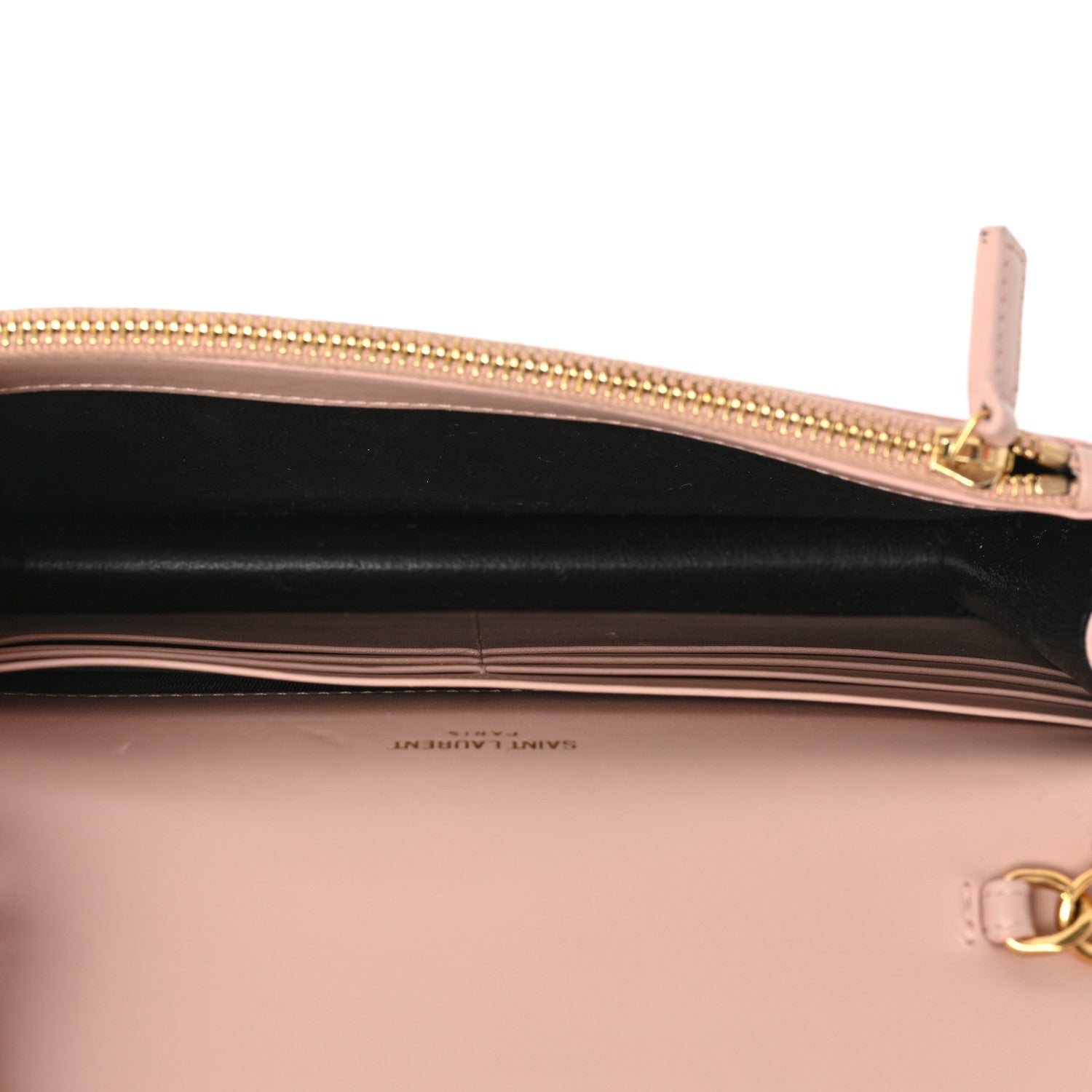 Saint Laurent Smooth Calfskin Classic Monogram Kate Tassel Chain Wallet Pale Pink 5 of 19