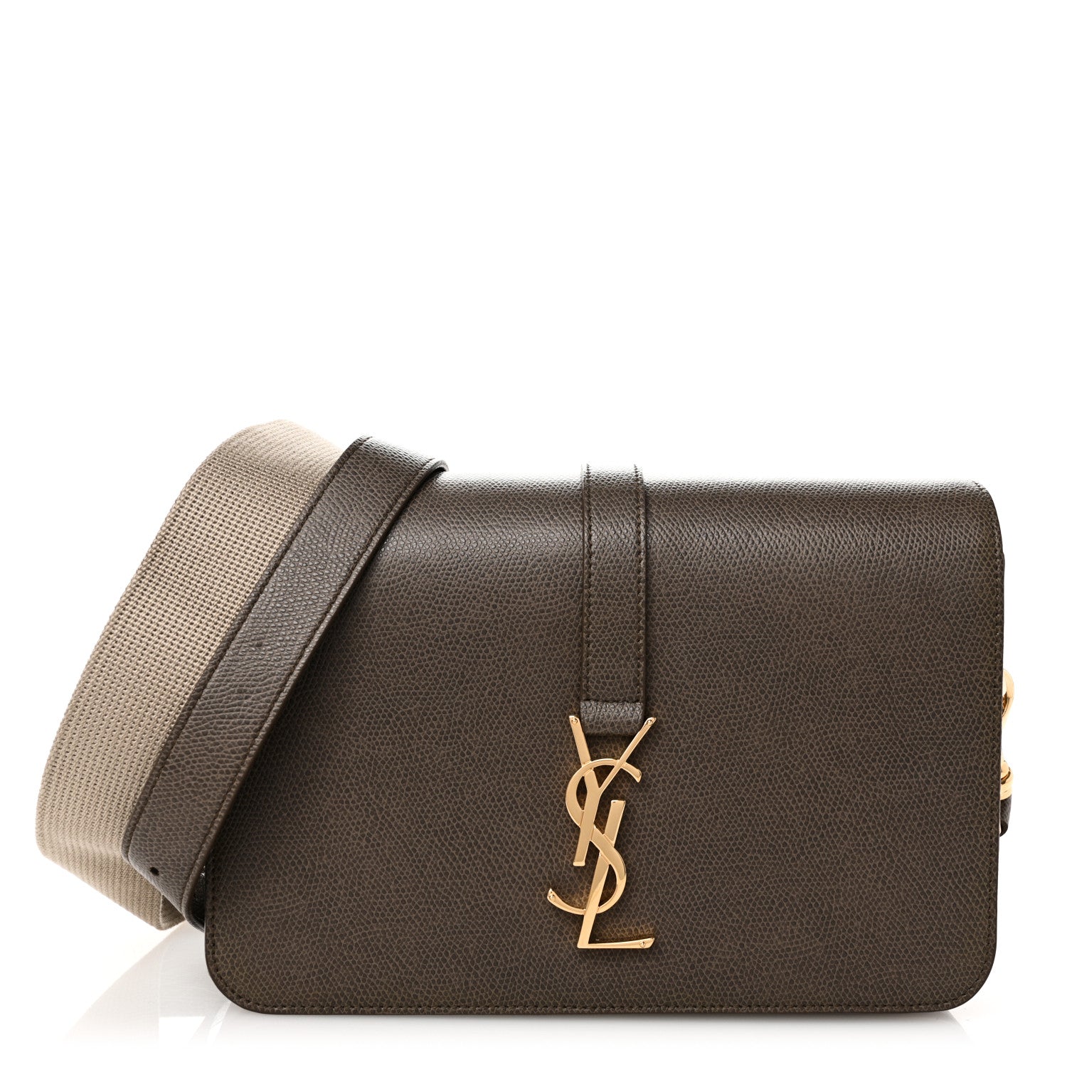 Saint Laurent Textured Calfskin Medium Classic Monogram Universite Bag Fog 1 of 9