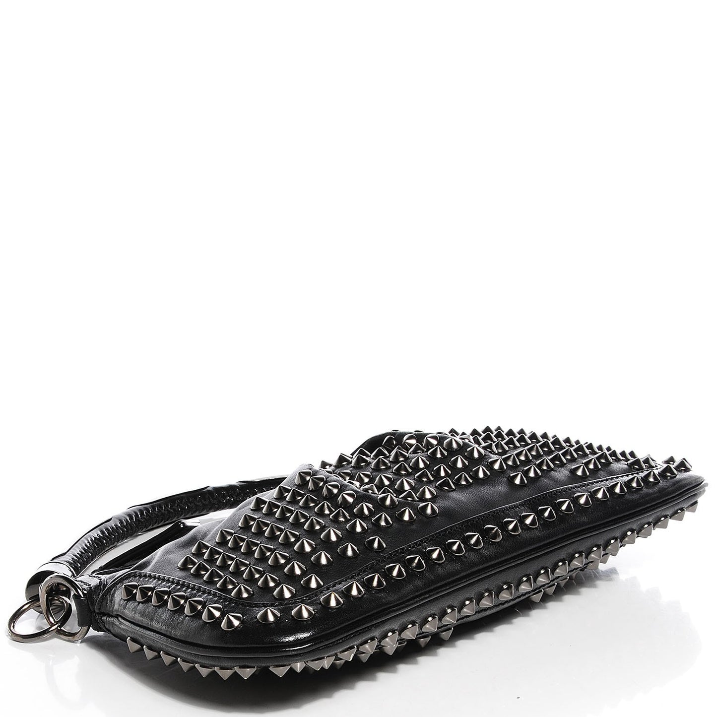 Lambskin Studded Sling Bag Black