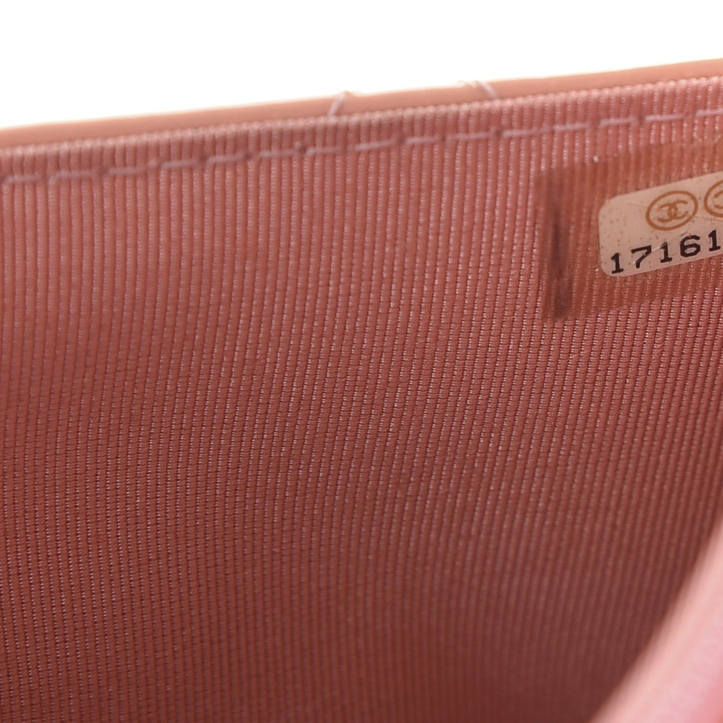 Patent Quilted Wallet On Chain WOC Light Pink