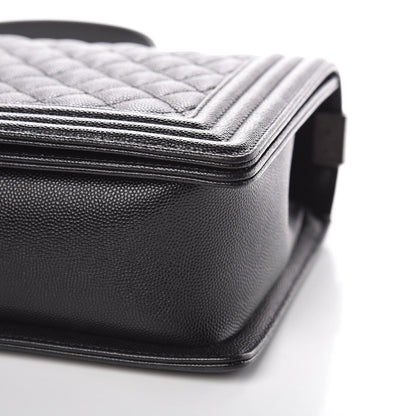 Chanel Caviar Quilted New Medium Boy Flap Black 9 of 13