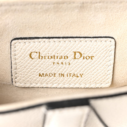 Christian Dior Grained Calfskin Mini Saddle Bag White 6 of 10