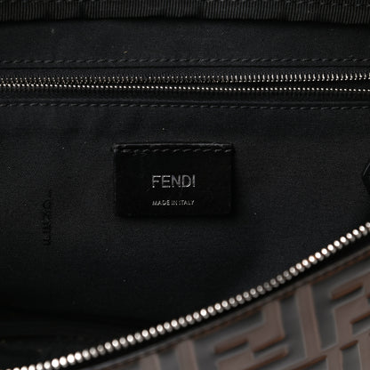 Fendi Vitello Century Bi-Color FF 1974 Embossed Belt Bag Maya Black 6 of 13