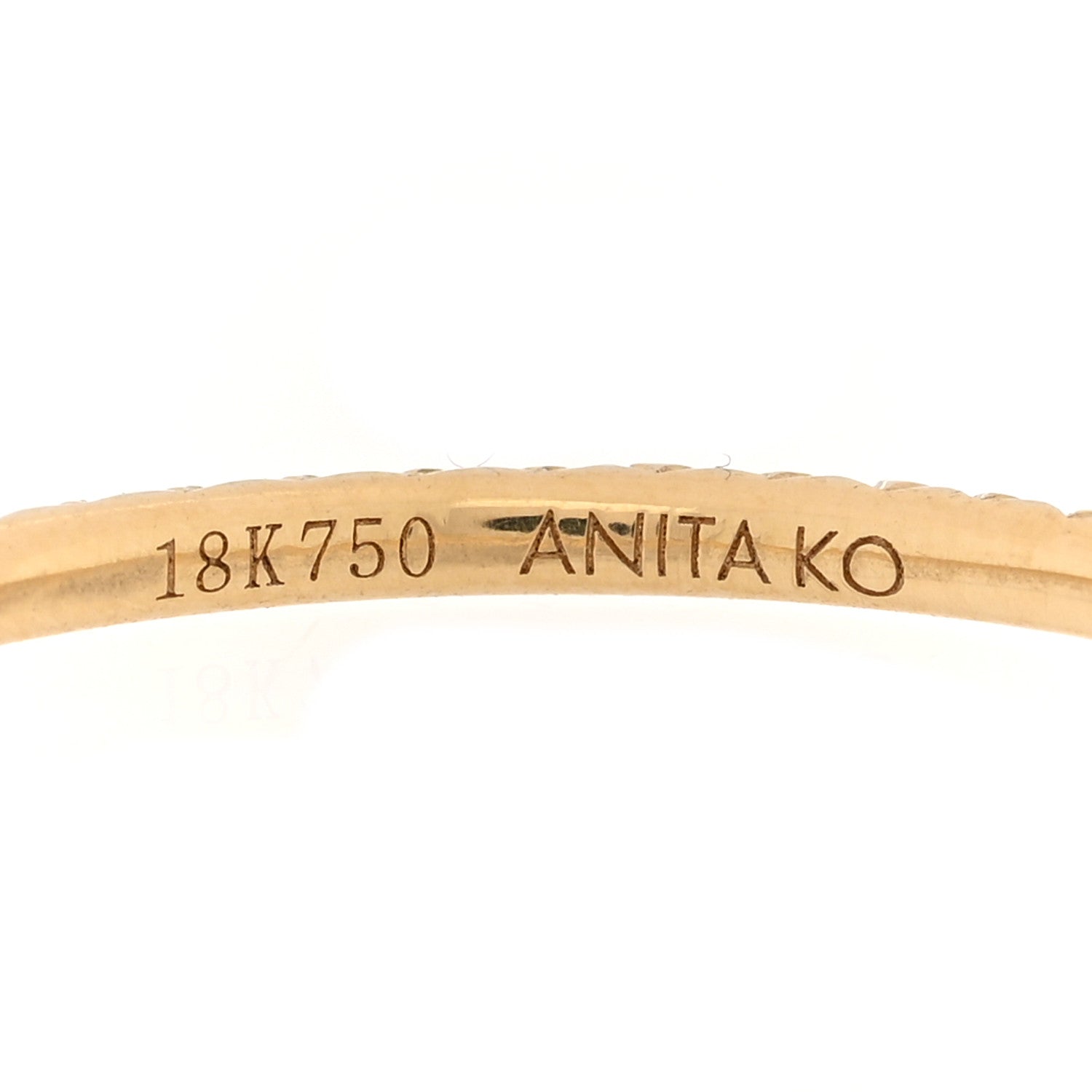 Anita Ko 18K Yellow Gold Diamond Eternity Ring 50 5.5 4 of 5
