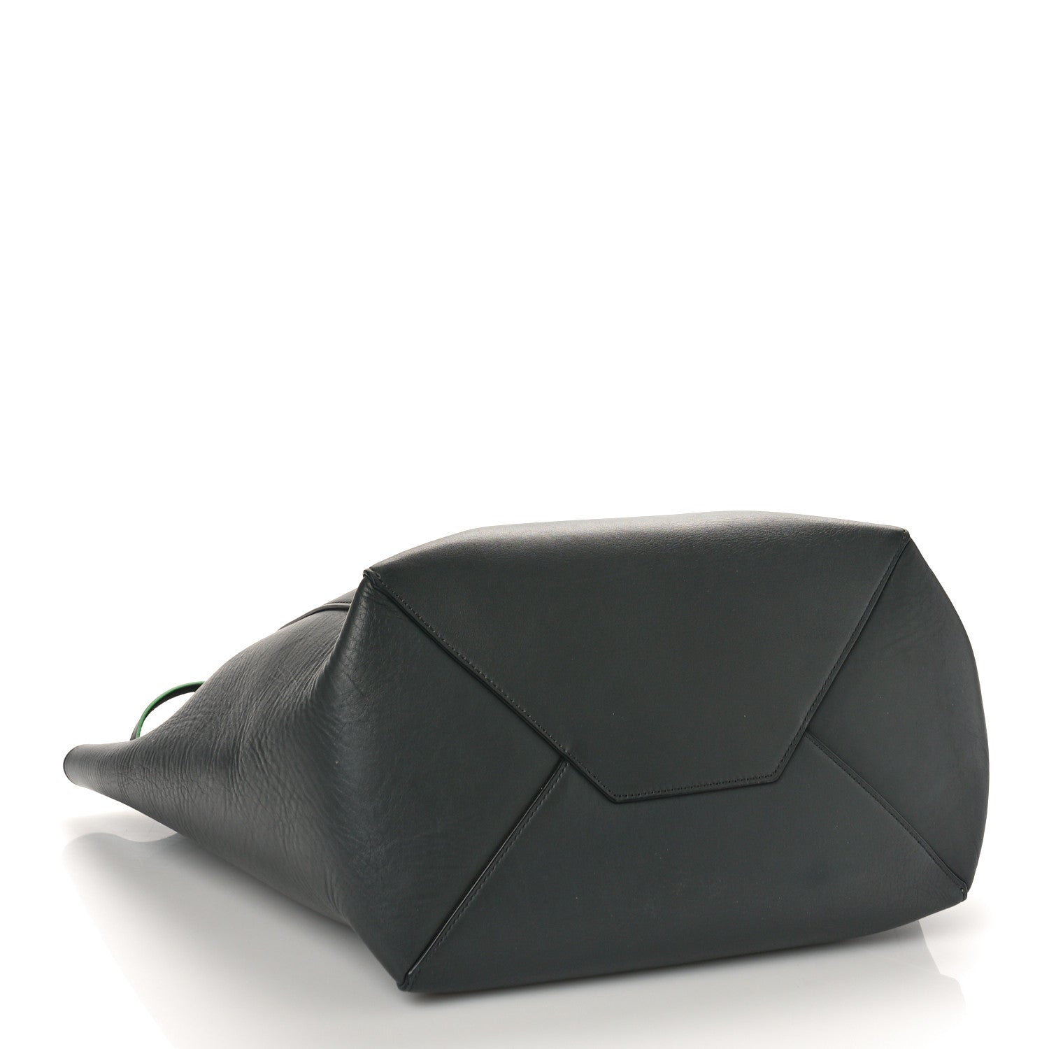 Celine Smooth Calfskin Small Tassel Cabas Phantom Gray Green 4 of 8