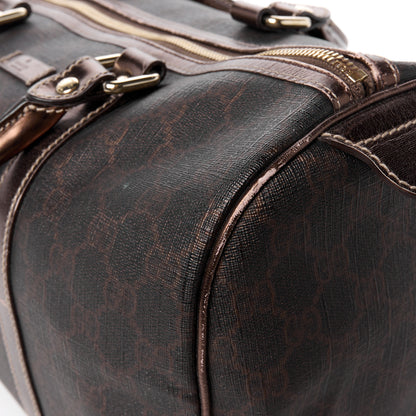 Gucci GG Supreme Monogram Medium Joy Boston Dark Brown Bronze 14 of 16