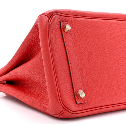 Hermes Togo BIRKIN 30 Rouge Casaque 10 of 21