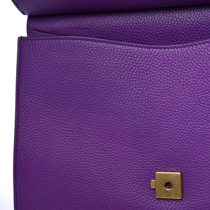 Gucci Calfskin Small GG Marmont Top Handle Bag Purple 9 of 9
