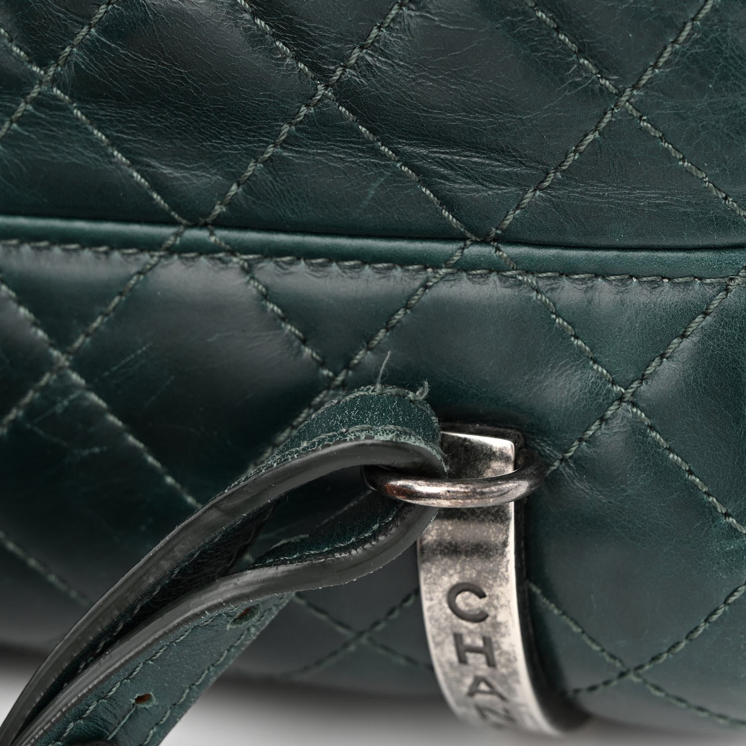 Chanel Glazed Calfskin Quilted Small Salzburg Mountain Backpack Dark Green 14 of 14