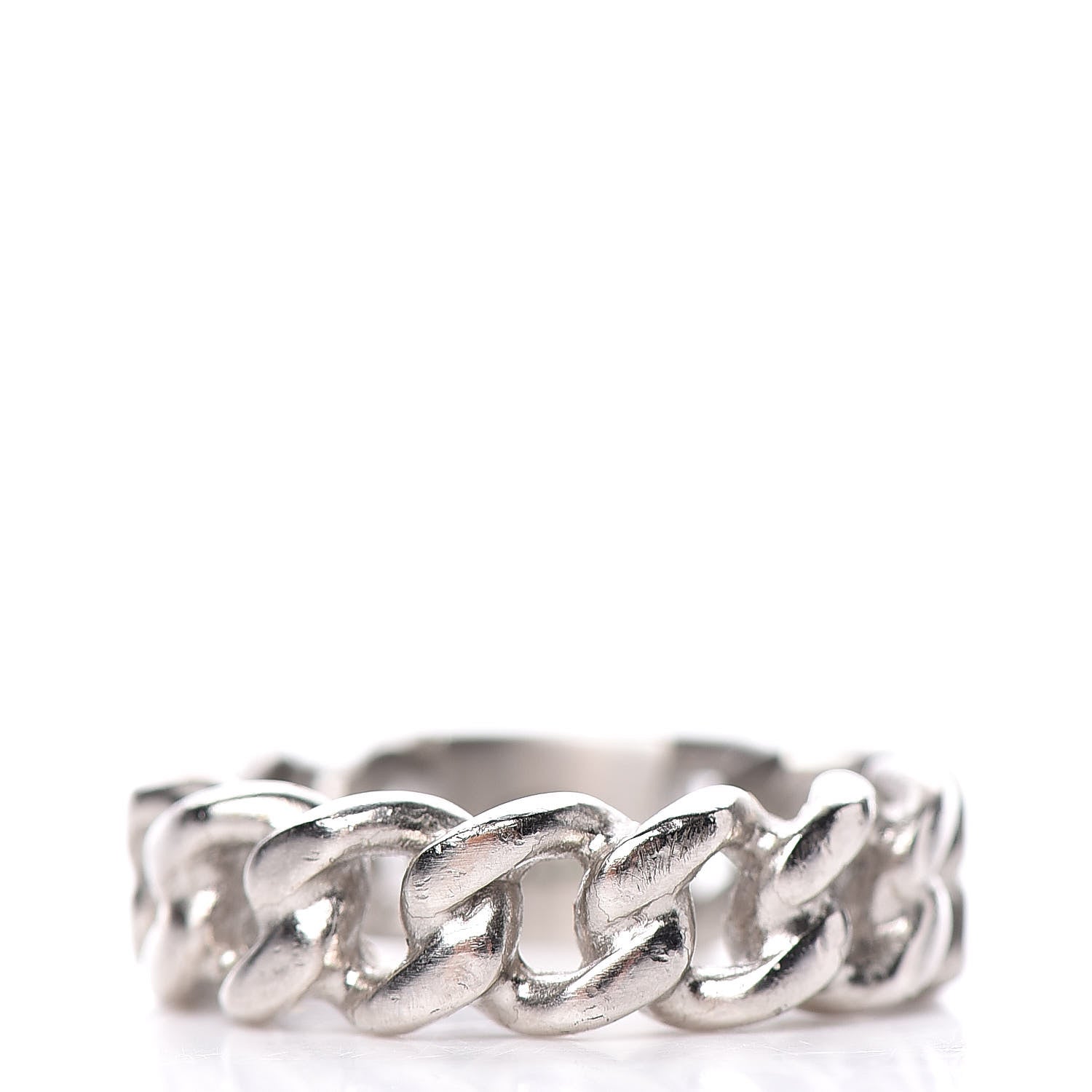 Chanel Chain CC Ring 6 Silver 3 of 5