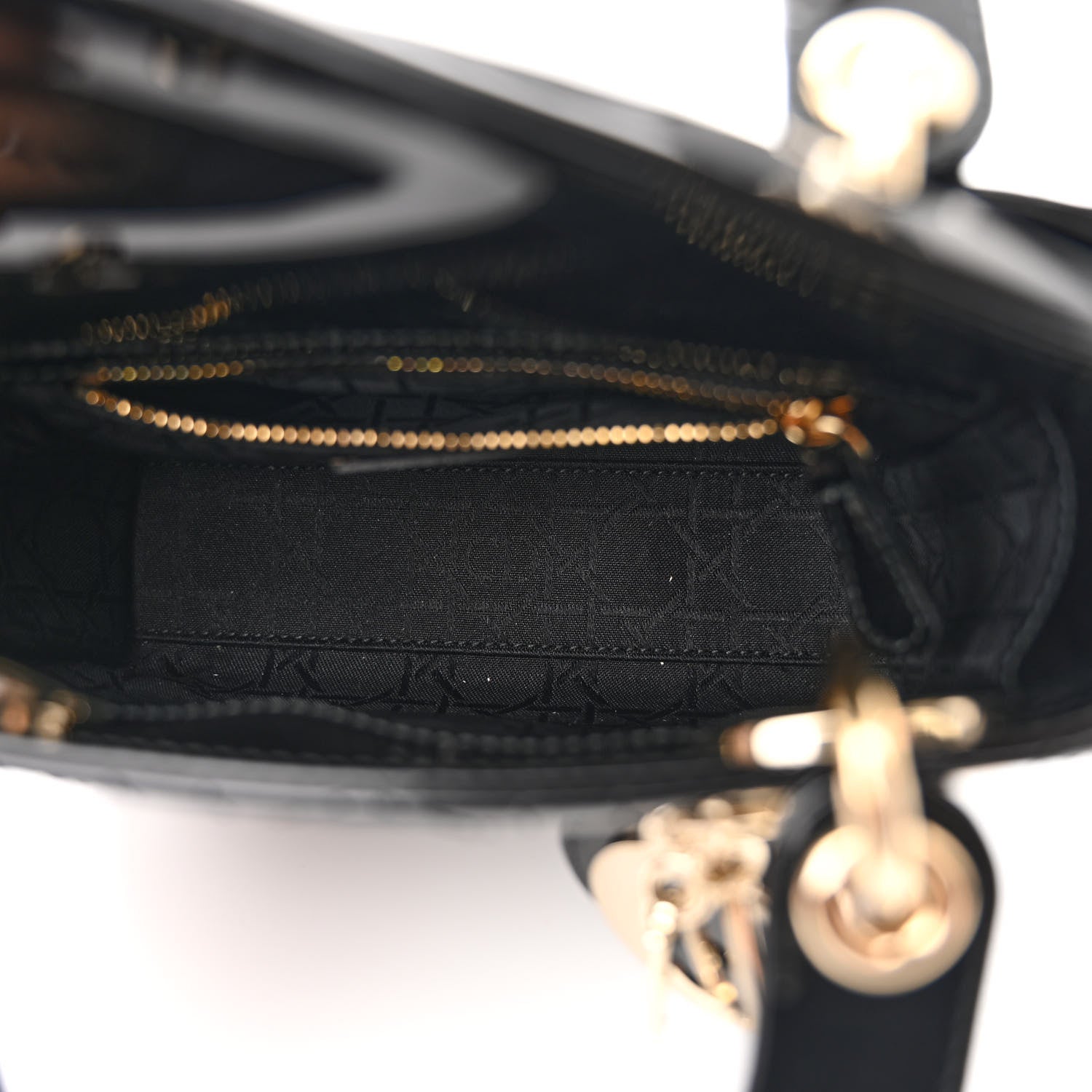 Christian Dior Patent Cannage Mini Lady Dior Black 5 of 11