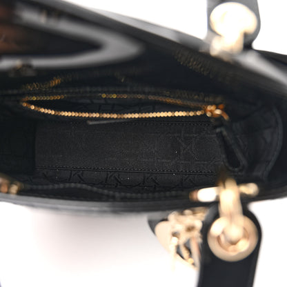 Christian Dior Patent Cannage Mini Lady Dior Black 5 of 11