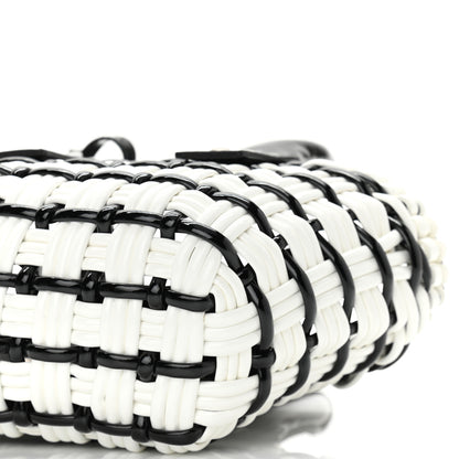 Balenciaga Faux Calfskin XXS Bistro Basket Black White 9 of 9