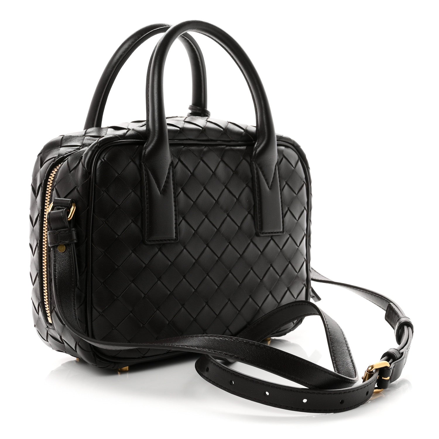 Bottega Veneta Lambskin Intrecciato Small Getaway Fondant 3 of 10