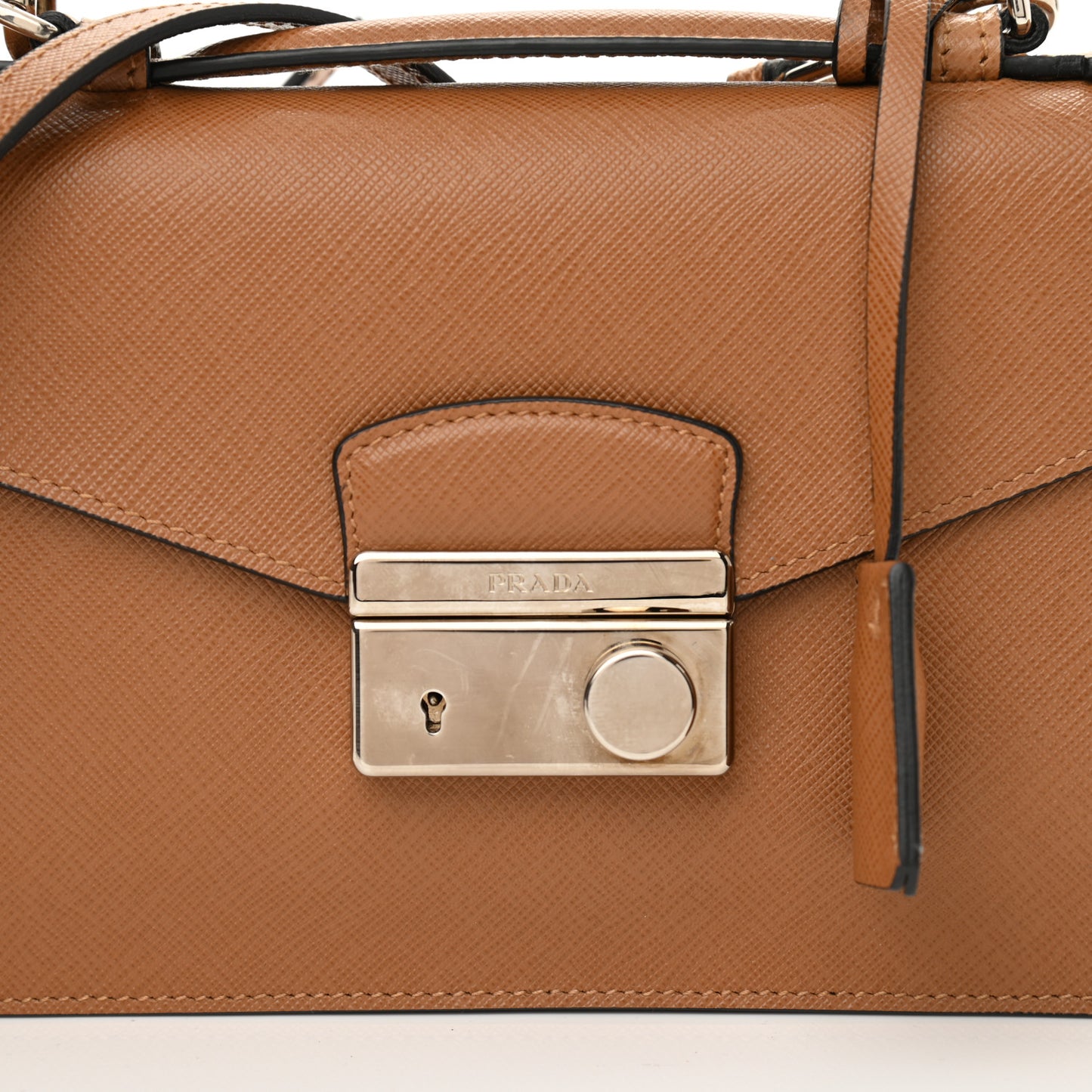 Saffiano Sound Convertible Bag Caramel