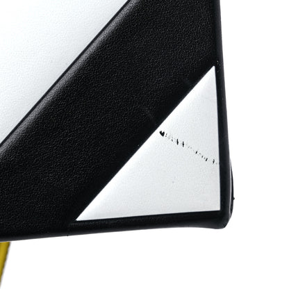 Off-White Saffiano Striped Diag Box Bag Black White 13 of 16