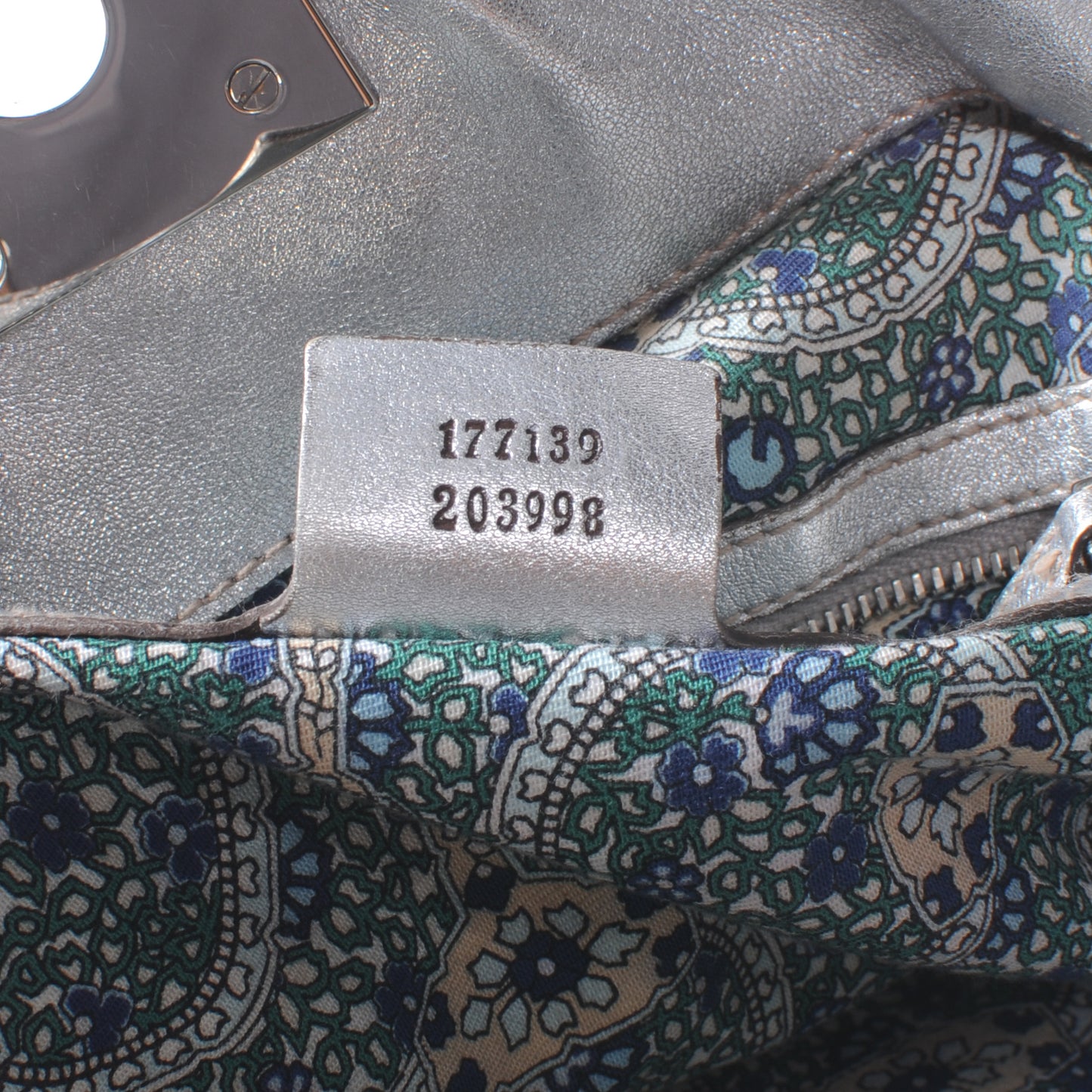 Leather Medium Indy Top Handle Hobo Silver