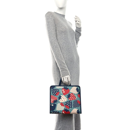 Gucci Coated Canvas Strawberry Stars Childrens Tote Red White Blue 2 of 11