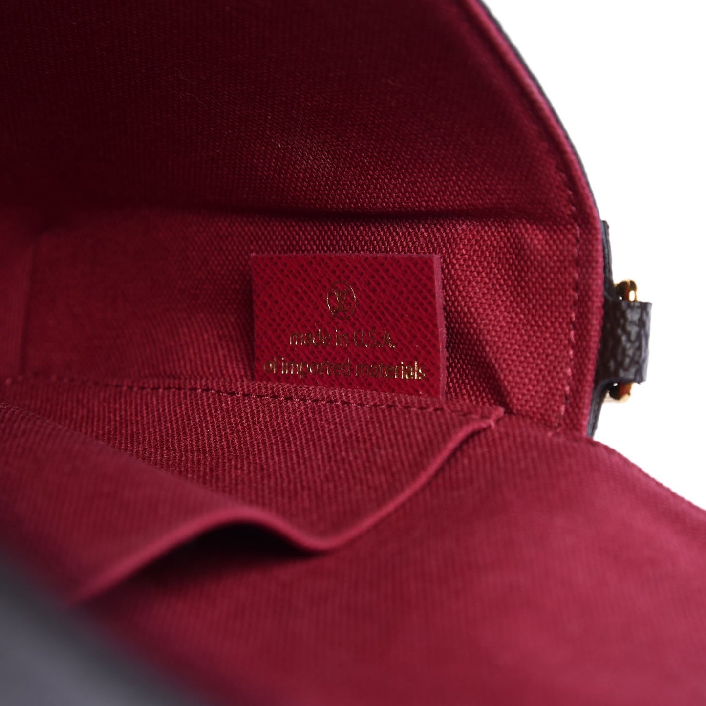 Monogram Pochette Felicie Chain Wallet Fuchsia