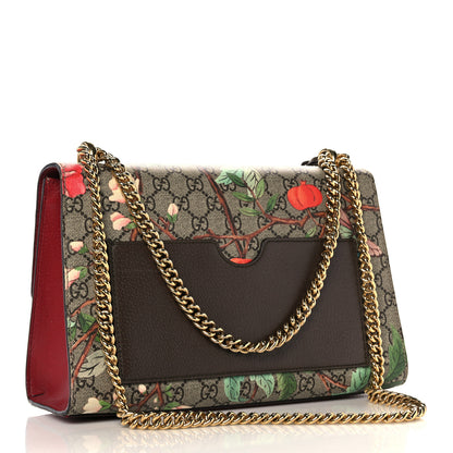 Gucci GG Supreme Monogram Tian Medium Padlock Shoulder Bag Beige Multicolor New Acero 3 of 16