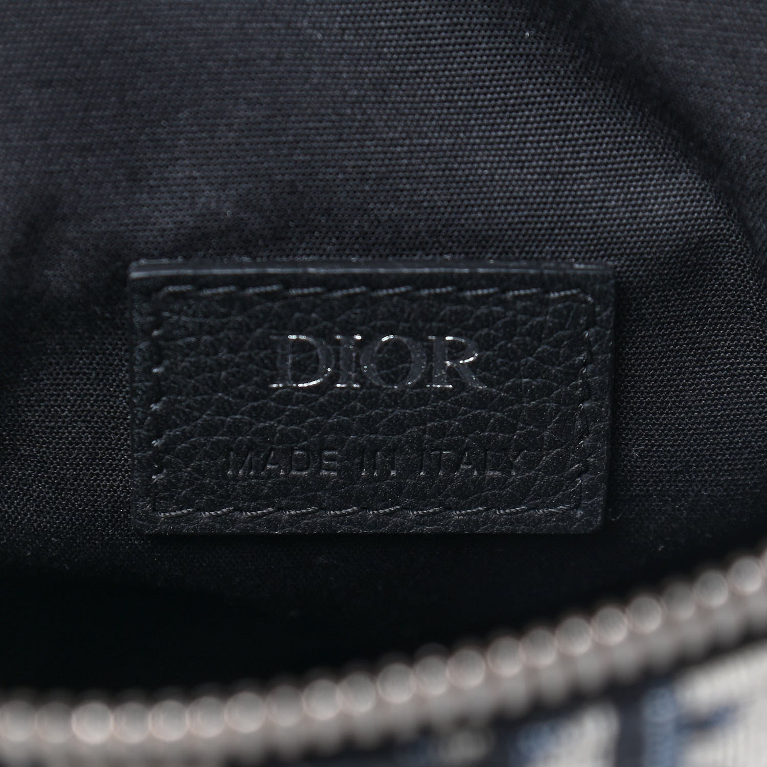 Christian Dior Oblique Mens Saddle Bag Blue 5 of 8