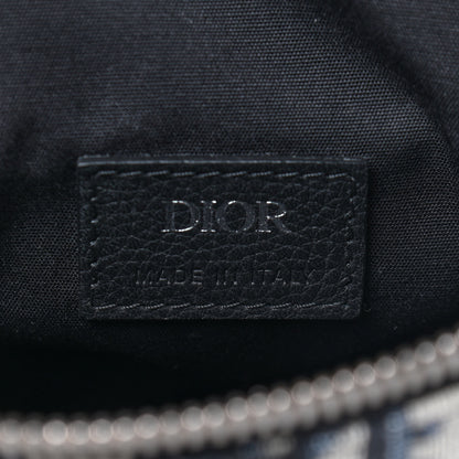 Christian Dior Oblique Mens Saddle Bag Blue 5 of 8