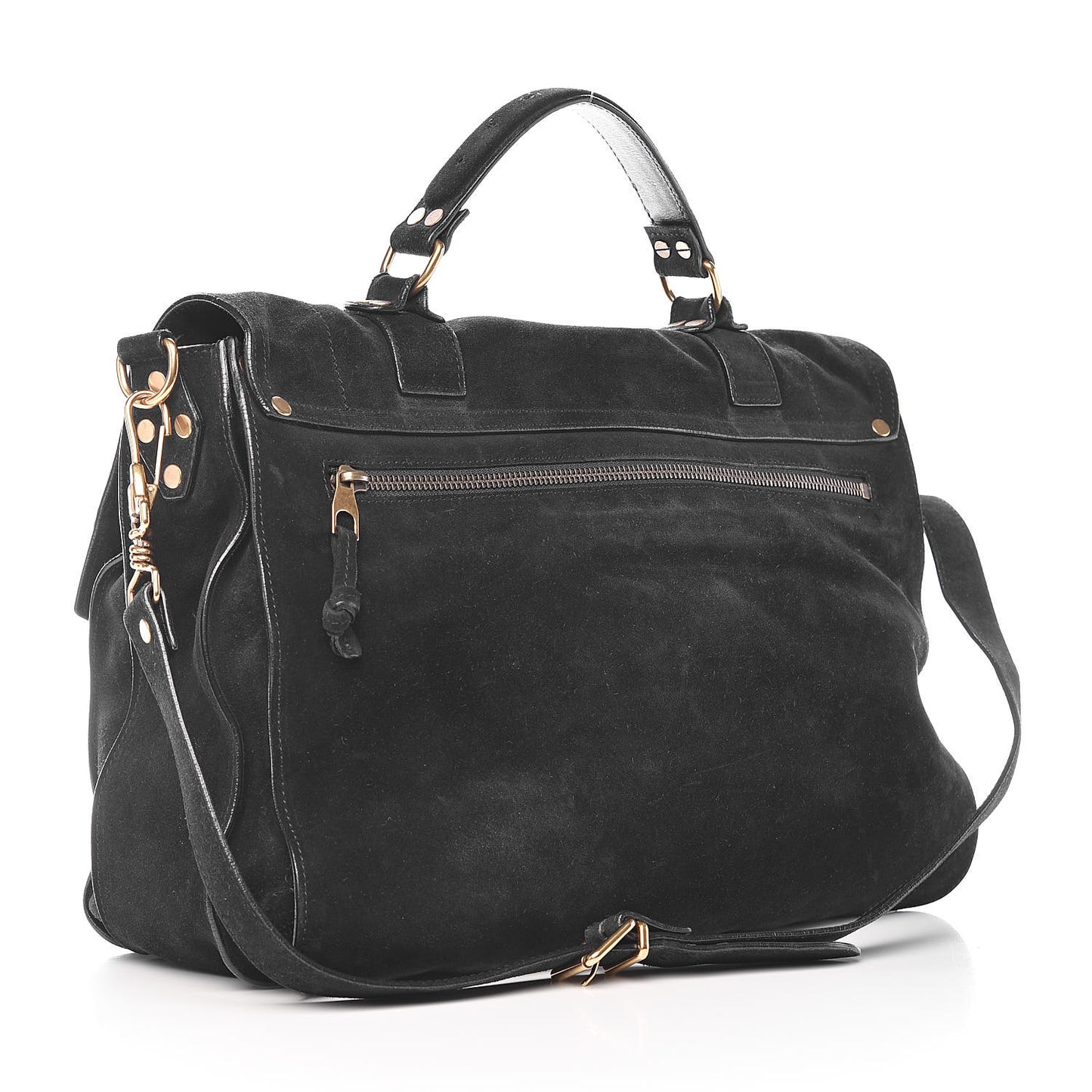 Suede PS1 Large Satchel Navy