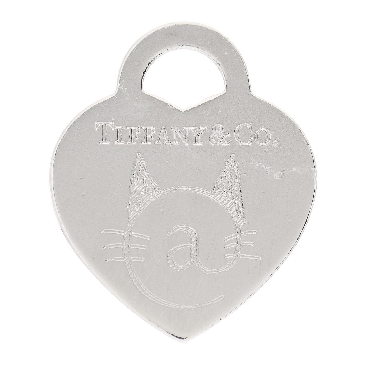 Tiffany Sterling Silver Cat Street Charm 3 of 5